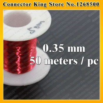 ChengHaoRan QA-1-130 Red Magnet Fir de 0,35 mm *50 de metri/pc Emailate sârmă de Cupru Magnetic Bobina de Lichidare