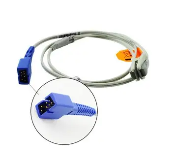 Compatibil pentru Nellcor DB7 Pin Animale/Veterinar Earclip utilizarea Senzor Spo2,Puls Oximetru Senzor,Sonda Oxigen,1m/3ft TPU