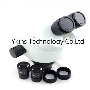 Continua zoom 7-45X industria microscop stereo Binocular cap+0,5 X Sau 2.0 X obiectiv pentru telefon pcb reparații