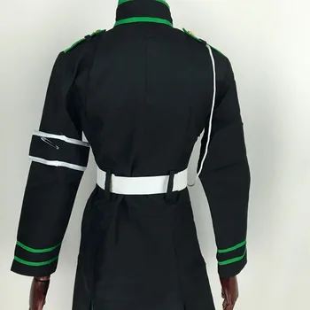 Coshome Seraph De La Sfârșitul Hiiragi Shinoa Peruci, Costume Cosplay Uniforme De Poliție Fete Dress+Cravata+Curea+Curea+Accesoriu De Păr