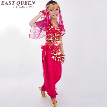 Dans Oriental costume pentru copii copii, fete costum indian bellydance sari-ul indian îmbrăcăminte AA2470 Y