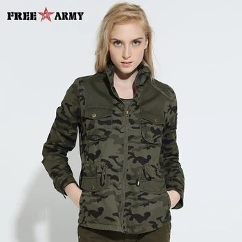 De Brand Nou Jacheta de Toamna Îmbrăcăminte exterioară pentru Femei Casual Jacheta Camuflaj Haina cu Glugă Plus Dimensiunea Militară Paltoane Și Jachete Wgs-8611C