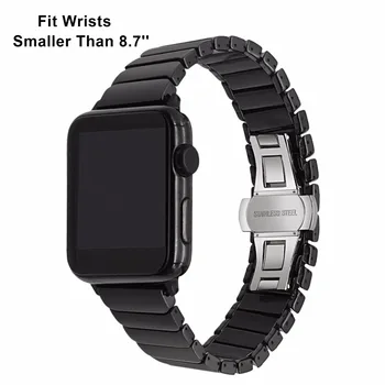 De lux Ceramice Watchband + Actualizat Adaptoare + Instrument pentru iWatch Apple Watch 38mm 42mm Seria 3 2 1 Banda Curea de mână Brățară de Link-ul