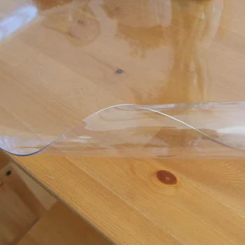De înaltă Calitate din PVC rezistent la apa Oilproof Simplu Pătrat de Masă Pânză Dreptunghiulară Cristal de Plastic Clar fete de masa Simple