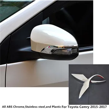 De înaltă calitate Pentru Toyota Camry 2016 2017 caroserie ABS cromat spate vedere din spate Retrovizoare Oglinda Laterala Acopere stick trim cadru 2 buc