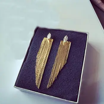 Declarație tassel cercei lungi pentru femei bijoux 2017 la modă partid de moda bijuterii en-gros de aur-culoare drăguț cadou