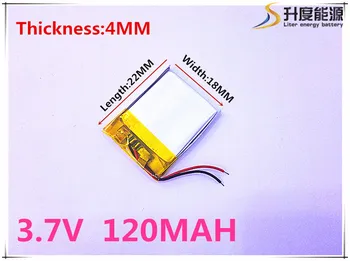 Dimensiunea 401822 3.7 V 120 mah Litiu-polimer Baterie Cu Bord de Protecție Pentru GPS Tablet PC Produse Digitale Transport Gratuit