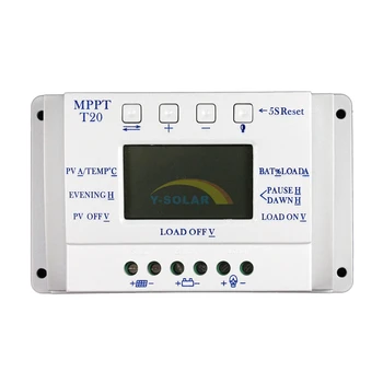 Display LCD 12V 20A/24V MPPT Panou Solar Baterie Regulator Controler de Încărcare pentru Sistemul de Iluminat de Încărcare Lumina si Timer Control
