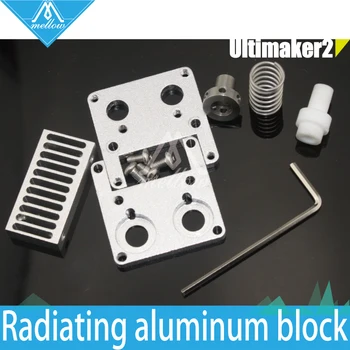 DIY imprimantă 3D Ultimaker 2 + UM2 Extended+ Olsson bloc de duze interschimbabile PTFE radiator kit pentru 1.75/3mm cu filament