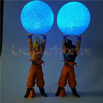 Dragon Ball Z Goku Spiritul Bomba Led Lumini de Noapte Lampa Anime Dragon Ball Z DBZ Son Goku Lumina Led-uri de Crăciun Decor