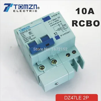 DZ47LE 2P 10A 230V~ 50HZ/60HZ curent Rezidual întrerupător de Circuit cu peste curentă și protecție de Scurgere RCBO