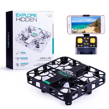 EBOYU QS003 Wifi FPV 2.4 G 6 Axe Gyro 3D Flip 0.3 MP Camera HD Rezistent Structura Altitudinii Mini RC Quadcopter Drone RTF