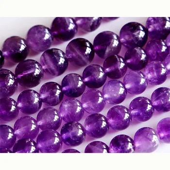 En-gros Natural Un Grad de Ametist Violet Cristal Rotund Vrac Piatra Margele 3-18mm se Potrivesc Bijuterii DIY Coliere sau Bracelets15