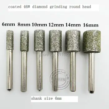 Export de calitate pentru mini polizor instrumente 6pcs slefuire kit format din 46 de# diamant și 6mm coadă la bun preț pentru uz casnic