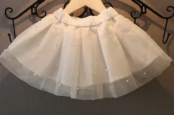 Fetita fusta tutu 2018 noua moda plasă de perle fete fuste de vara pentru copii dantelă fusta pentru fete de vară drăguț tutu fusta fata