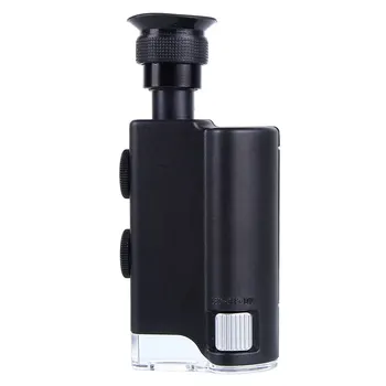 Fierbinte!Mini Microscop Portabil de Buzunar 200X~240X Portabile Lampă cu LED-uri de Lumină Lupă Zoom Lupa Lupa lupa