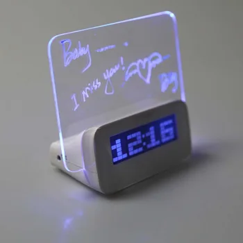 Fluorescente LED Digital Ceas cu Alarmă cu Mesaj de Bord Digital Ceas cu Alarmă Calendar electronice Digitale desktop ceasuri de masa
