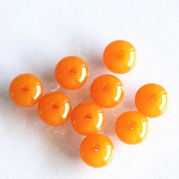 Frumos portocaliu rășină, ceară de albine ceară de albine femei 8X5mm rondelle abac liber distanțiere accesorii margele bijuterii diy 15 inch/strand B81