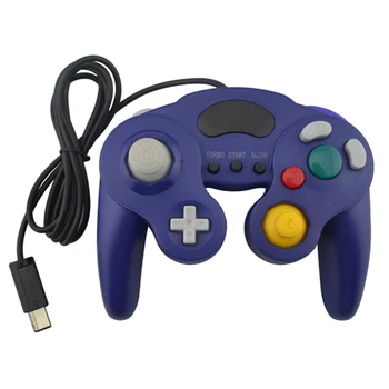 Gamepad cu fir Controler Cu Trei Buton pentru Nintendo GameCube Joystick N pentru GC