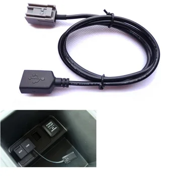 GRĂTAR@FUKA Nou Auto 90cm USB de sex Feminin Port Cablu AUX Adaptor potrivit Pentru 2008-Începând Honda Civic, CR-V, Accord