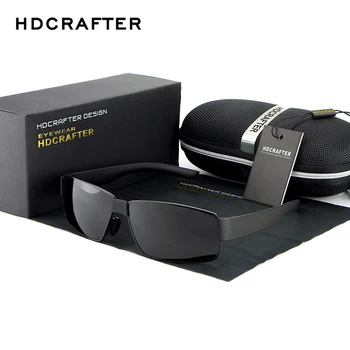HDCRAFTER Moda ochelari de Soare de Designer de Brand pentru Bărbați ochelari de Soare Polarizat de Conducere Ochelari de Soare pentru Barbati UV400 Ochelari