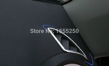 Interior Auto de aer condiționat ornamente pentru Tiguan 2013-, ABS cromat,accesorii auto,2 buc