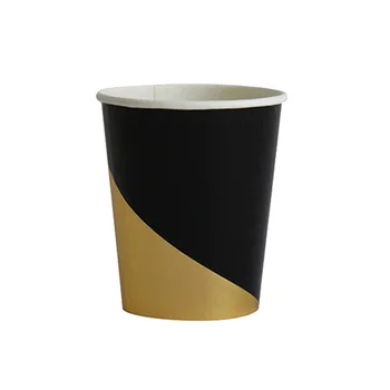 Ipalmay Metalic Auriu&Negru de Partid de Hârtie Cupe Plăci Servetele Ziua de Absolvire de Anul Nou Tacamuri Moderne Consumabile Partid
