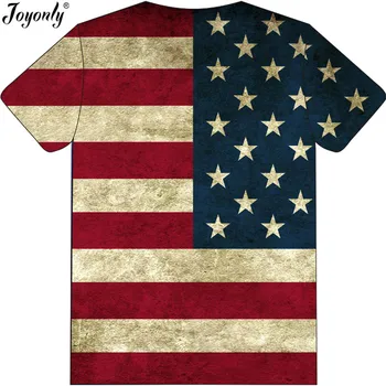 Joyonly Nou 2018 Vară pentru Copii 3D Imprimate T-shirt Steagul Statelor Unite de Design T-shirt Tee Topuri Băieți Fete Cool Haine