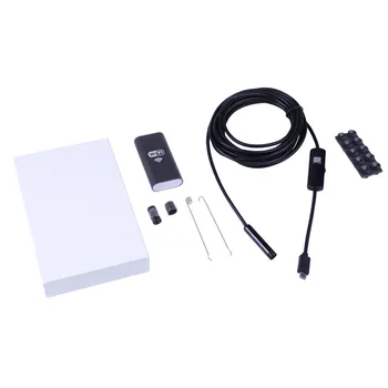 KERUI Endoscop WIFI Camera Mini rezistent la apa Moale Cablu Cameră de Inspecție 8mm 1M Endoscop USB Endoscop IOS Endoscop Pentru Iphone