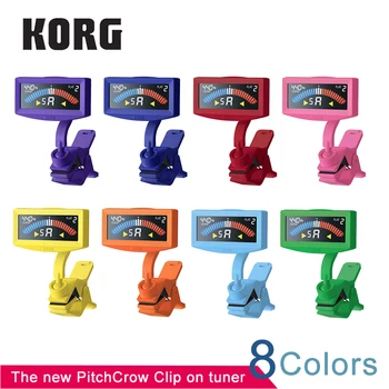 KORG Colorate PithCrow-G Clip de Pe Tuner de Chitara de Înaltă Vizibilitate Clip-On Bass Tuner Cu LCD Color