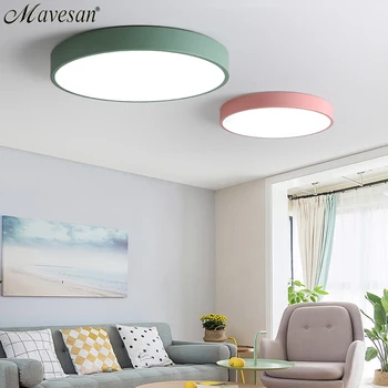 LED Lampă de Tavan cu control de la distanță pentru Bucatarie Dormitor doar 5cm înălțime de Culoare colorat lamparas techo Casa corp de Iluminat
