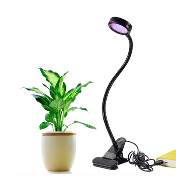 LED-uri Cresc Light 8W Reglabil 2 Nivel Estompat Clip Birou Cresc Lumini Lampa pentru Interior Plante de Seră cu efect de Seră