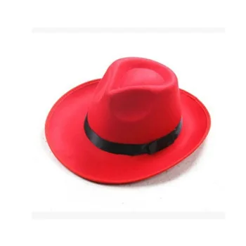 LNRRABC Bărbați Femei Vintage Pălărie Margine Largă Pălărie Trilby Panama Pălărie de Gangster Capac de Culoare Pură
