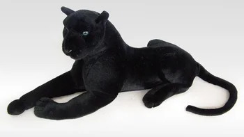 Mare de pluș noua creatie leopard negru jucărie simulare leopard negru papusa cadou aproximativ 95cm
