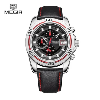 MEGIR nou brand de moda pentru bărbați ceasuri sport om cuarț ore data ceas curea din piele militar armata impermeabil ceas 2023G