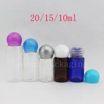 Mic gol cosetic eșantion sticla de plastic cu capac Mini hotel sticle pentru proba de produse cosmetice de ambalare container de proba flacon PET