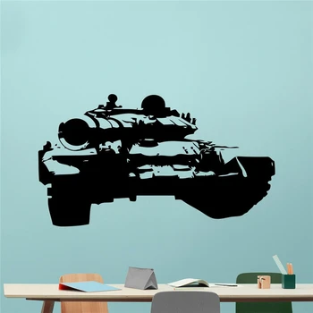 Militar de Tancuri de Luptă de Război Vehicul Auto NOI Forță Armată Șablon Poster de Vinil Autocolant Arta de Perete Camera Copii Dormitoare Autocolant Perete X299