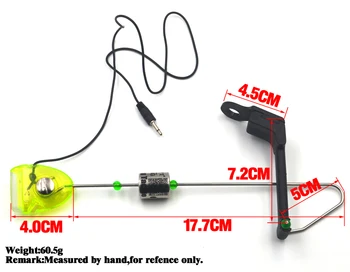 MNFT 3PCS*Lanț Indicator Momeala Alarma Iluminat de Pescuit la Crap Swingers cu 2,5 mm Plug