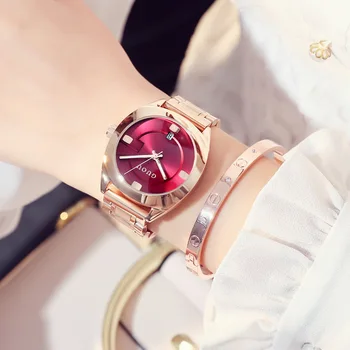 Moda GUOU Brand Cadran Ceas Casual Doamna Simplu din Oțel Complet Impermeabil Ceasuri Femeie Personalitate Ceasuri Cadou de Cuarț Ceasuri de mana