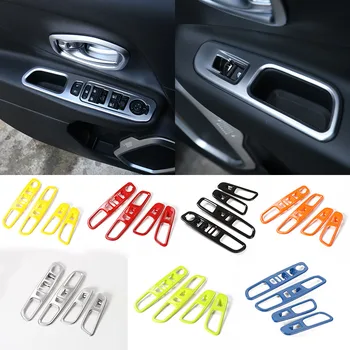 MOPAI ABS Masina geamurilor Comuta Butonul de Autocolante de Decor Interior Pentru Jeep Renegade Până Styling Auto