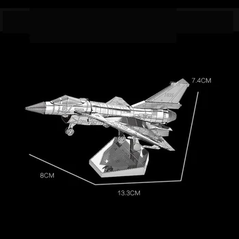 Nanyuan 3D Metal Puzzle Air force J-10B Model DIY cu Laser Tăiat Asambla Puzzle Jucarii Desktop decor CADOU Pentru Audit