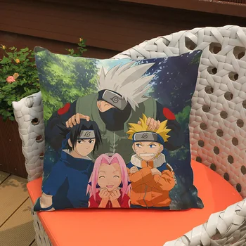 Naruto Ninjia Hokage Perne Decorative Pentru Canapea Scaun Auto pernă Caz Japonez de Desene animate Anime Pătrat Pernele de Acoperire Caz
