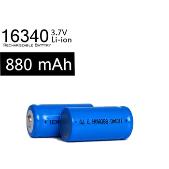 Noi 4buc/lot ICR123A Baterie 3.7 v 16340 880mah Reîncărcabilă Albastru Baterii Li-Ion