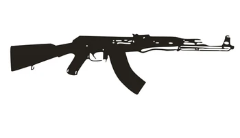 Noi de Vânzare PERETE DECAL VINIL AUTOCOLANT AK-47 ARME MILITARE DECOR 5 Dimensiuni