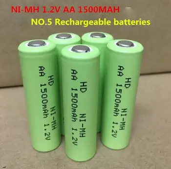 NOUA baterie Ni-MH AA 1500mah AA1500mah 1.2 V baterie Reîncărcabilă AA1500mAh1.2V 1.2 V, NR.5 baterii 5pcs/lot