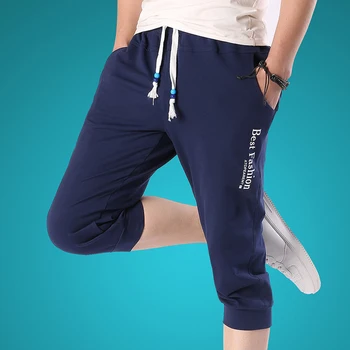 Noua moda pentru bărbați pantaloni scurți de bumbac de plajă boxer sexy purta jogger scurt pentru bărbați capri designer de pantaloni scurți, trunchiuri Mens Joggeri