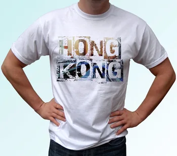 Noul Brand de Îmbrăcăminte Tricouri Hip-Hop-ul Simplu de Îmbinare Tee Topuri Tricou Hong Kong Print T Camasa Barbati Maneca Scurta Fierbinte