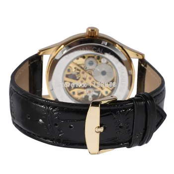 Noul ceas mecanic FSG8094M3G1 en-Gros barbati ceas populare cu design de culoare de argint, cu aur culoare numere romane,schelet,
