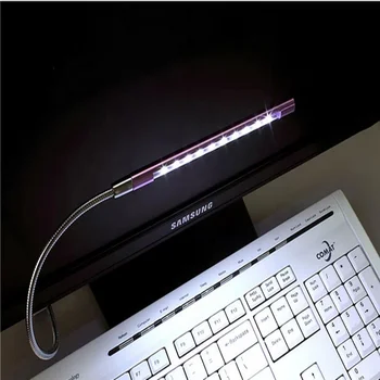 Noul Mini Flexibil 10led usb noapte lightComputer Lampă de lectură pentru Notebook Laptop, Desktop PC, Tastatura iluminat interior