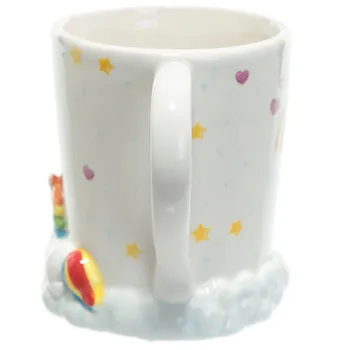 Noul Unicorn Cana 3D Ceramice de Cafea Cana Ceramica cu Curcubeu și nori Albi 